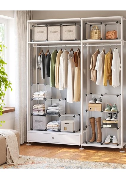 Ayakkabı Rafı 15 Küp, Plastik Raf, 153 x 31 x 153 Cm, Beyaz LPC44L fırsatları