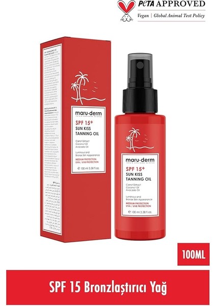 Spf 15+ Bronzlaştırıcı Güneş Yağı 100 ml fiyatları