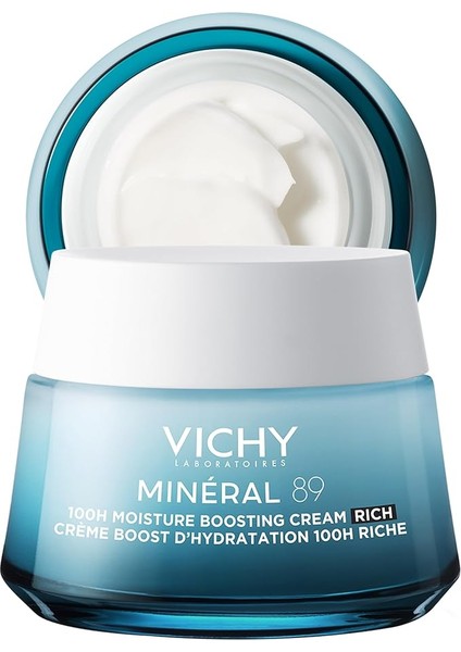 Mineral 89 Rich Cildi Güçlendiren 72 Saat Nemlendirici Bakım Kremi, Kuru Ciltler 50 ml