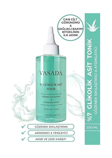 Gözenek Sıkılaştırıcı ve Aydınlatıcı Glikolik Asit Aha & Bha Tonik 200 ml fiyatları