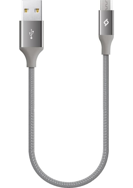 Alumicable Mini 30CM Micro USB Şarj Kablosu - Uzay Grisi (2DK25UG)