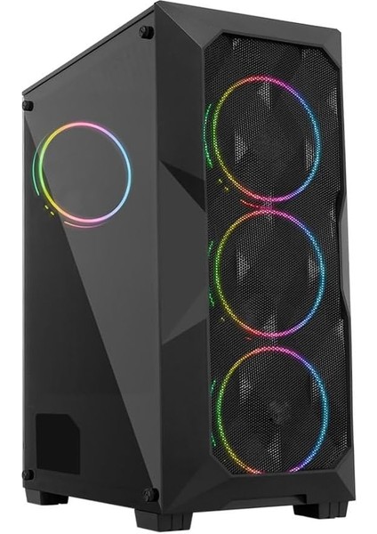 Cold 6X120MM Rgb Kumanda ve Kontrolcü Fanlı Oyuncu Kasası