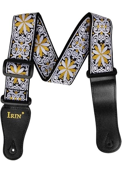 Gs-02 Ayarlanabilir Nakış Gitar Askıları Akustik Elektro Gitar Bas Aksesuarları Sarı fiyatları