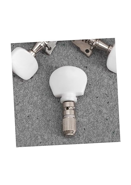 Banjo Akort Burguları Seti 5 Adet 4 Burçlu Beyaz ve Gümüş Gitar Için Banjo Makinesi fırsatları