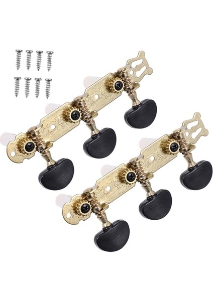 1 Takım Gitar Akortçuları Gitar Parçaları Gitar Aksesuarları Gitarcı Gitar Aksesuarı Gitarlar Gitar Akortçusu Pratik Gitar Akordu Ayarlama Mandal Mesnetli Düğme Tuner Metal