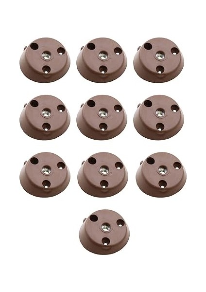 Mobilya Masa Sehpa Ayağı Bağlantı Aparatı Açılı Dereceli Ayak Tabanı Kahverengi (10 Adet) modelleri