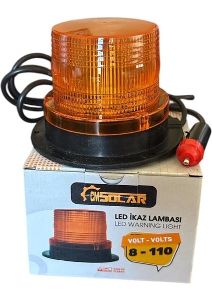 Çakarlı LED Ikaz Lambası - 8-10 Volt