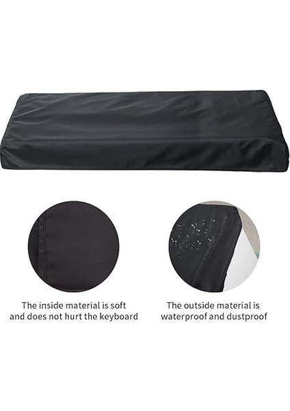 Piyano Kapağı, Piyano Kapağı, Elektronik Piyano Kapağı, Piyano Klavyesi Toz Koruması Klavye Toz Geçirmez Kapak Anahtar Kapağı Koruyucu Yamaha, Kawai, Roland Için (61 Klavye) modelleri