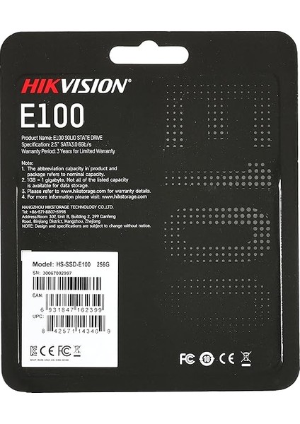 SSD E100/256GB Sata SSD 2,5'' 6gb/s Solid State Drive fırsatları