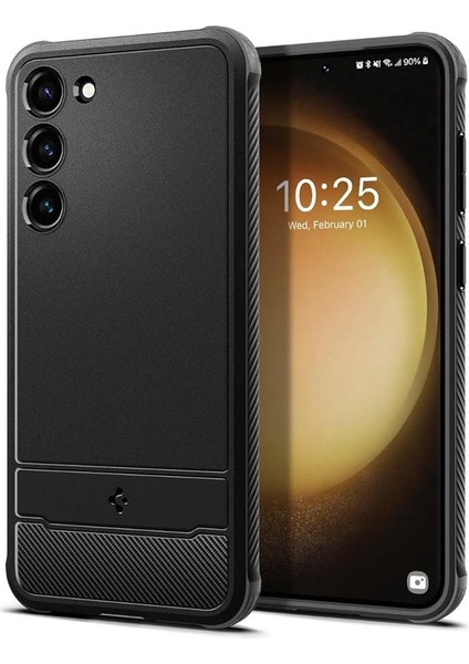 Galaxy S23 ile Uyumlu Kılıf Rugged Armor Matte Black - ACS05711