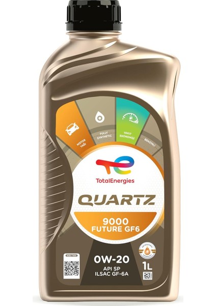Quartz 9000FUT.GF6 0W20 Motor Yağı 1 Litre