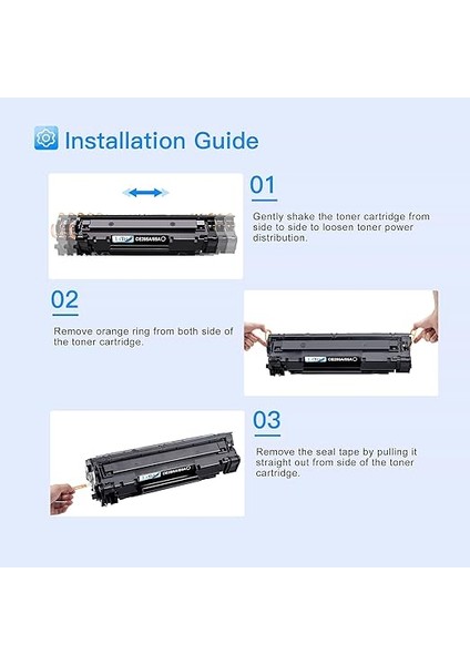 Hp 85A CE285A Için Uyumlu Toner Kartuşu Değiştirme Laserjet Pro M1132MFP M1217NFW M1212NF P1102W P1102 P1106 M1132 P1100 M1213NF M1136 M1210 M1212 (Siyah, 2'li Paket) ile Uyumlu indirimleri