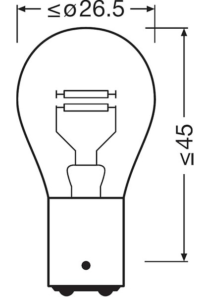 12V 1016 P21/5W Park Stop Ampulleri, Çift Duylu, 10 Adet fırsatları