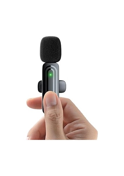 Akıllı Telefon Için Kablosuz Yaka Mikrofonu, C Konnektörlü, Gürültü Önleyici Parazit Önleyici Yaka Mikrofonu, Akıllı Çip, 20M Menzil, 13 Saat Kayıt (Black) indirimleri