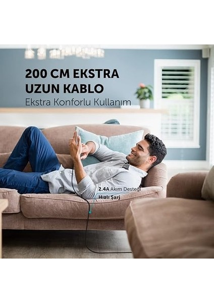 Alumicable Xl Usb-A - Usb-C Şarj Kablosu 2mt. fiyatları