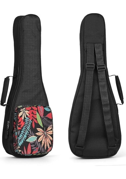 Renkli Ukulele Çantası, Ukulele Konseri Için Gigbag, Soprano Ukuleleler Için, Ayarlanabilir Omuz Askısı ve Rahat Taşıma Sapı, Kalın Yastık ve Güçlendirilmiş Fermuar.