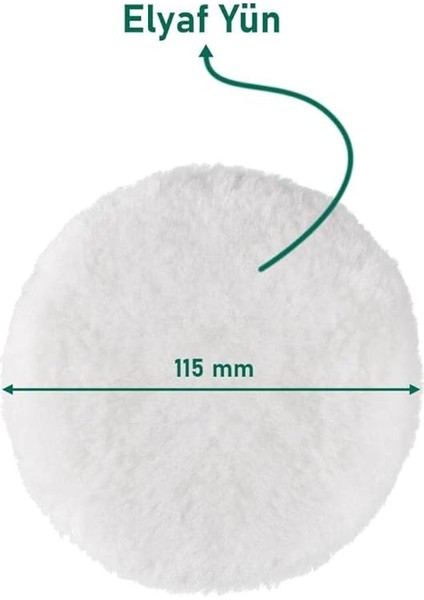 Yünü 3 Adet Pasta Cila Yünü Kuzu Postu Parlatma Pedi Seti fiyatları