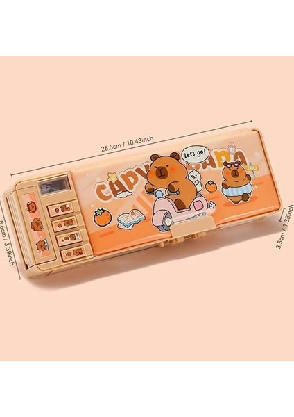 Şifreli Kalem Kutusu Kapibara Kalemlik Çok Fonksiyonlu Sevimli Büyük Kapasiteli Kawaii Kore Tarzı fiyatları