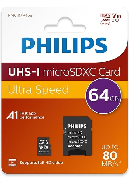 FM64MP45B/10 Sınıf 10 Micro Sdxc 64 GB Hafıza Kartı Adaptörü fiyatları