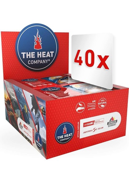 Heat Company El Isıtıcı – 10 Veya 40 Çift – Ekstra Sıcak – Cep Isıtıcı Isıtıcı Pedler – Parmak Isıtıcı: 12 Saat Sıcak Eller – Hava ile Etkinleşir