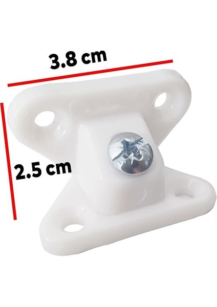 Açılı T Bağlantı Çektirme Beyaz Mobilya Dolap Plastik Köşe Birleştirme Kelebek (25 Adet) modelleri