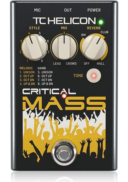 Helicon Büyük Grup-Ses Efektleri Için Stüdyo Kalitesinde Vokal Stompbox