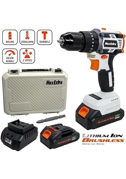 Extra MX2020 20 V 2 Ah Akülü Darbeli Matkap fiyatları