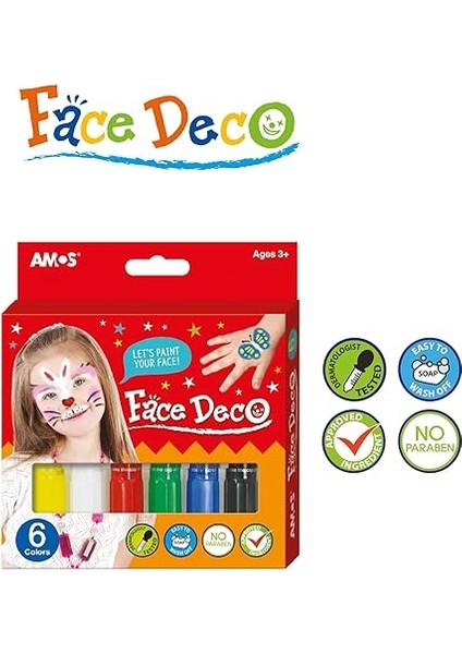 Face Deco 6 Renk Yüz Boyası fiyatları