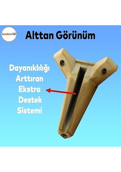 4 Adet Sedir Lüks Mobilya Kanepe Sehpa Tv Ünitesi Koltuk Ayağı 15 cm Desenli Açık Ceviz Baza Ayak (4 Adet) indirimleri