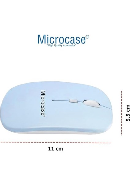 Microcase iPad 10.9 2022 10.nesil Uyumlu Tablet Çanta+Türkçe Bluetooth Klavye +Mouse+ Standı - Mavi AL4384 modelleri