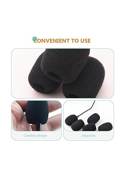 5 Set Mikrofon Sünger Kılıfları Kayıt Mikrofonları Yaka Mikrofon Kılıfları - Nem Toz Kolay Takılır - Dayanıklı Sınıf 40 Adet * 5 indirimleri