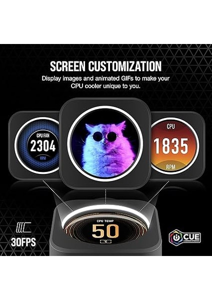 Icue Elıte Cpu Cooler LCD Display Upgrade Kit Siyah (CW-9060056-WW) indirimleri