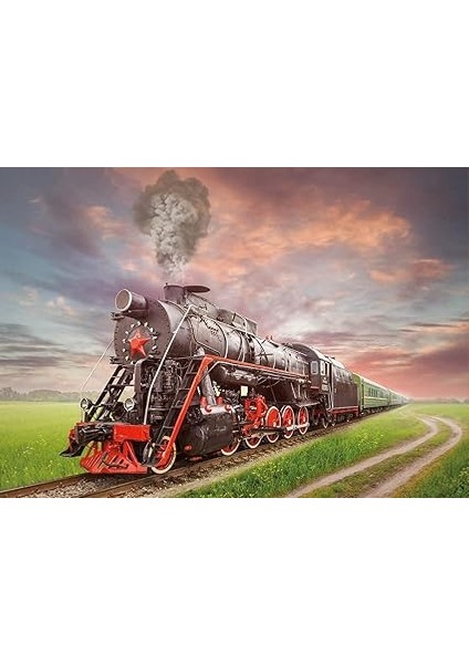 2000 Parça Buharlı Lokomotif Yetişkin Puzzle fiyatları