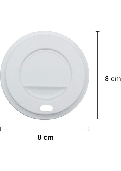 Cup 12 Oz Beyaz Kapaklı Karton Bardak 300 ml - 100'LÜ (Latte Bardağı) modelleri