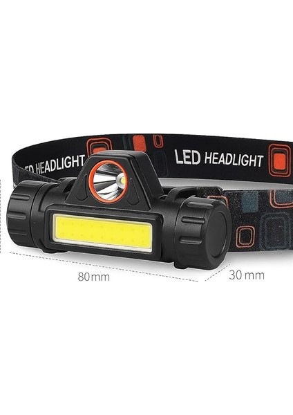 200 Lümen Mir LED Kafa Feneri Mini LED Far USB Şarj Edilebilir Ayarlanabilir Açı Su Geçirmez Hafif Cob Kafa Lambası Dağ Tırmanışı Gece Balıkçılık [enerji Sınıfı A] fiyatları