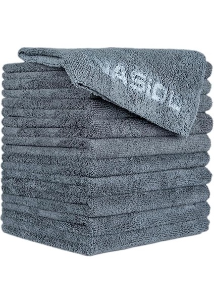 Wipe&buff Mikrofiber Seramik Kaplama Uygulama Bezi 10'lu Paket, Tüy Bırakmaz Detailing Bez, Çift Taraflı Araç Içi Dışı Bakım,temizleme,açık Gri fiyatları