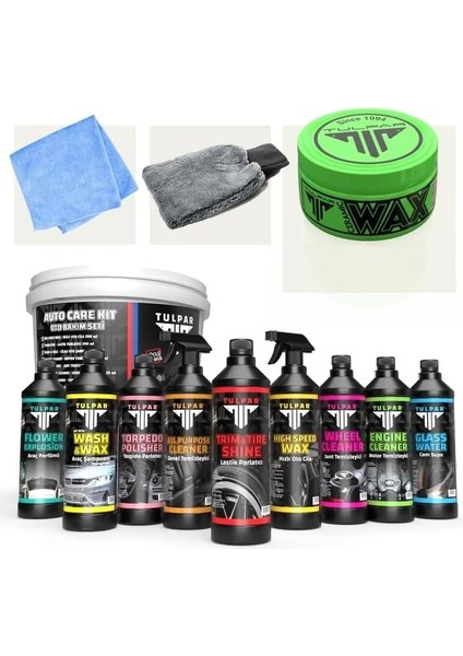 Araç Yıkama Bakım Full Oto Bakım Temizlik Seti Kovalı Avantajlı Paket