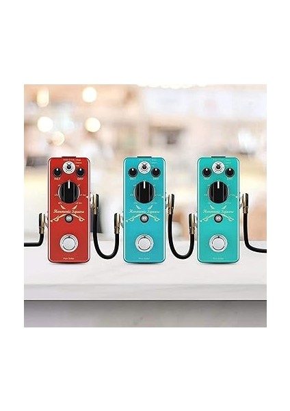 Gitar Bağlantı Kablosu, Efekt Pedalı Için Bağlantı Kabloları, Düşük Profilli Krep Tasarımı, Efekt Pedalları Için Düz Açılı 1/4 Inç, 3'lü Paket modelleri