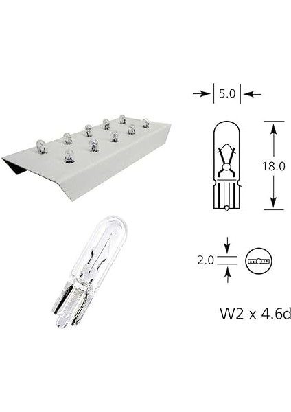 Adet 12V T5 1.2W Mini Dipsiz Standart Renk Ampul fiyatları
