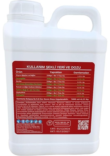 Kalsiyum Sıvı Organik Gübre fiyatları