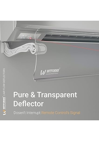 Plus - Bölünmüş Klimalar Için Uygun Ayarlanabilir Ac Hava Deflektörü. Soğutma ve Isıtma Sirkülasyonunu Geliştirin - Havalandırma Uzunluğu (60 Ila 110 Cm) modelleri