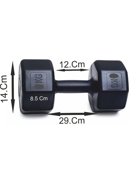 Ps Spor 14 kg Dambıl (7 kg x 2 Adet Gönderim Yapılır) Siyah modelleri