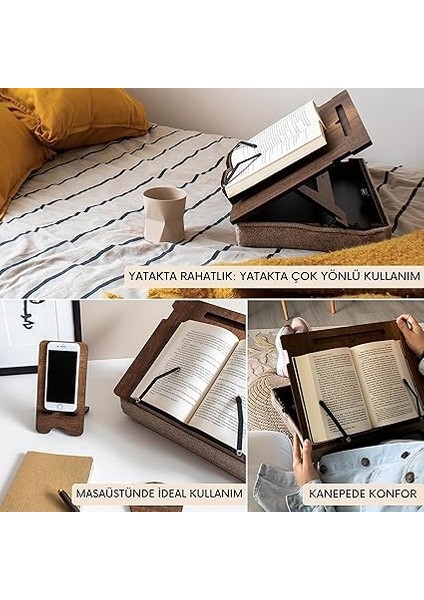 Wood - MKOS41 Minderli Kitap Okuma Standı fırsatları