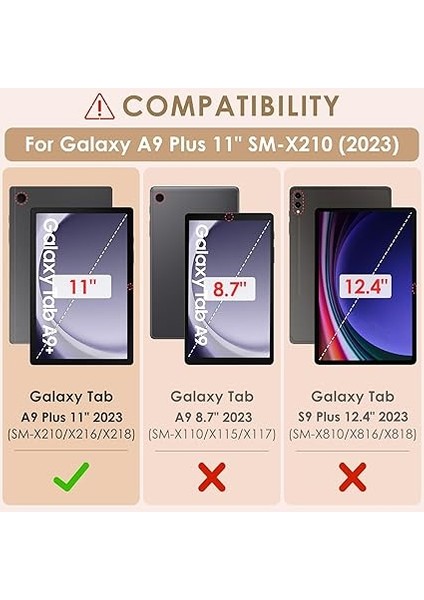 2 Adet Tam Ekran Koruyucu Folyo Samsung Galaxy Tab A9 Plus 11 Inç 2023 Için Ekran Koruyucu 9h Sertlik Çizilmez Kabarcık Önleyici Folyo Cam Galaxy Tab A9+ Plus SM-X210/X216/X218 Için fiyatları