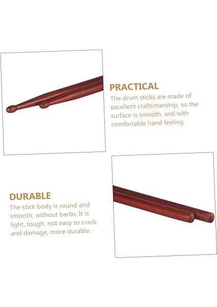 Dayanıklı Ahşap Davul Çubukları Pratik Vurmalı Çalgı Aleti ve Pratik modelleri