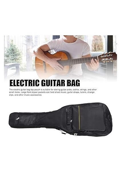 Elektro Gitar Çantası 7mm Dolgu Oxford Gitar Kılıfı Su Geçirmez Elektro Gitarlar Sırt Çantası Konserler Için Cepler modelleri