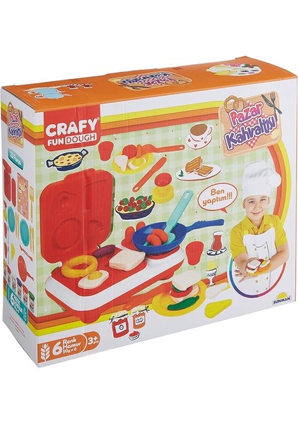 Oyun Hamur Set Pazar Kahvaltısı 6X50GR 24 Parça Büyük