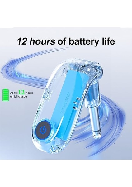 2.4g Kablosuz Gitar Sistemi, Kablosuz Gitar Verici Alıcı Şarj Edilebilir Ses, 100FT Iletim Aralığı Güçlü Anti-Parazit (Turuncu) modelleri