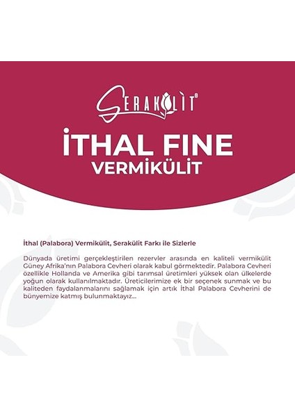Ithal (Palabora) Vermikülit – Fine 100 Litre fırsatları