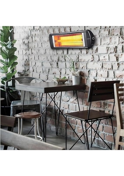 Ex 23 Ecoray Infrared Isıtıcı, 2300W, Tavana ve Duvara Monte Edilebilir, Siyah fırsatları